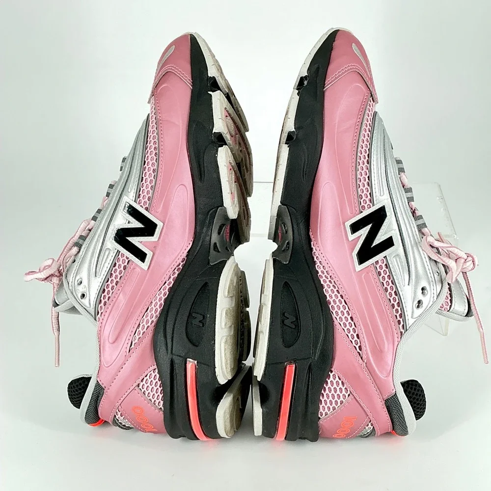 New Balance 1000 Size 11.5 Pink Silver Black Metallic Retro Running Shoes M1000U - Picture 12 of 16